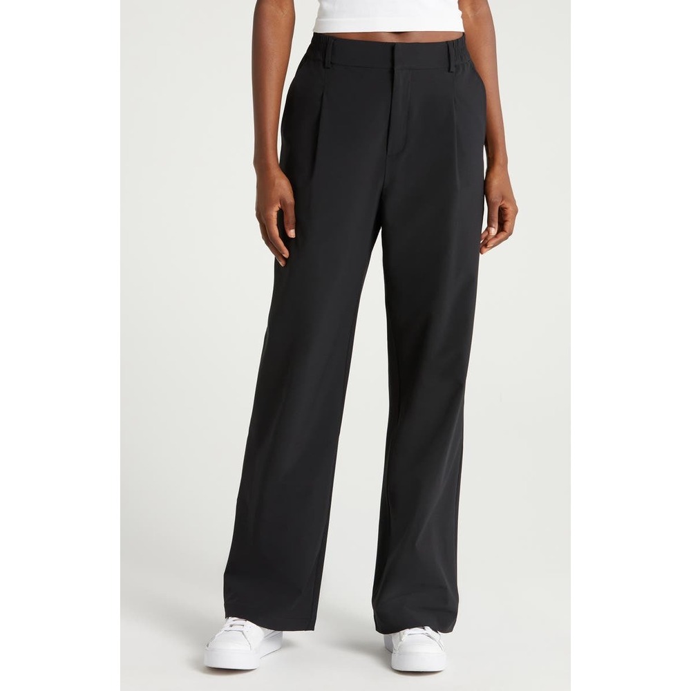 J.Crew Essential Wide Leg Pant Black City Twill 4P Petite